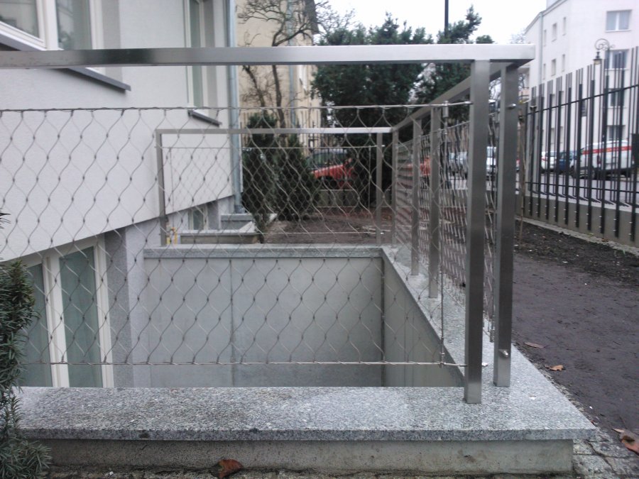 Wypełnienie siatka balustrady na balkonie - System LKW
